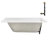 66'' x 34'' Acrylic Soaking Drop-In Bathtub, Drain Included-97544681