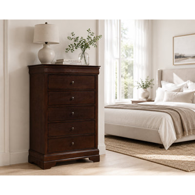 Commode 5 tiroirs l 31,75 po Aaleiyah