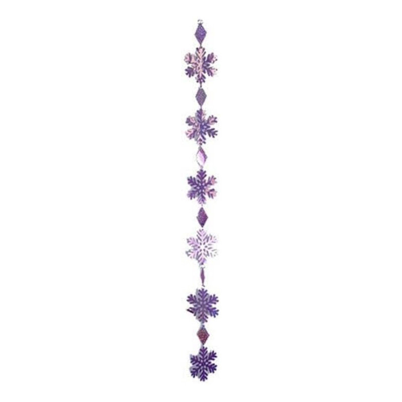 Décoration suspendue pour flocon de neige prismatique PMU (1 / pqt), Rose pastel