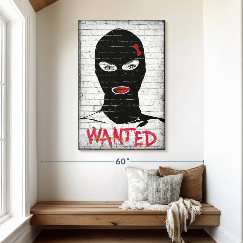 Wanted Chic Robber, 48" H x 32" W
