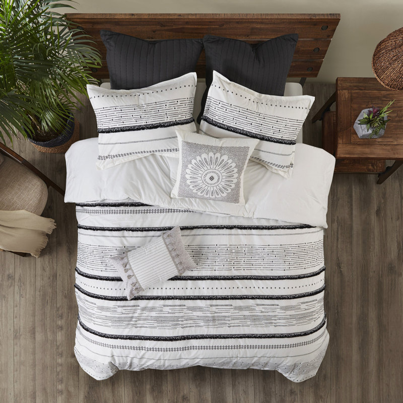 Housse de couette en coton à imprimé coton