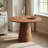 Finnerty Circular Dining Table with Wooden Base-111786370-110480661