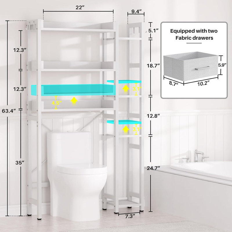 Alyzea Over The Toilet Storage, White