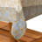 Quinlan Tablecloth - Blue/Brown - 71" x 71"-1229497747