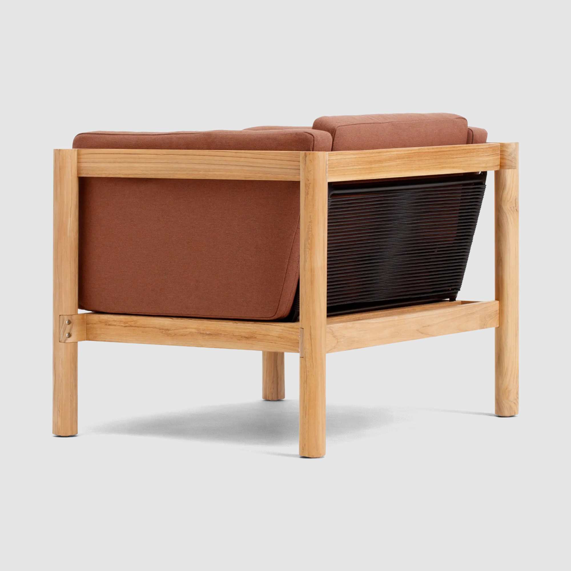 Haven Teak Outdoor Lounge Chair , Sunbrella® Cushions Included, Sunbrella Rust