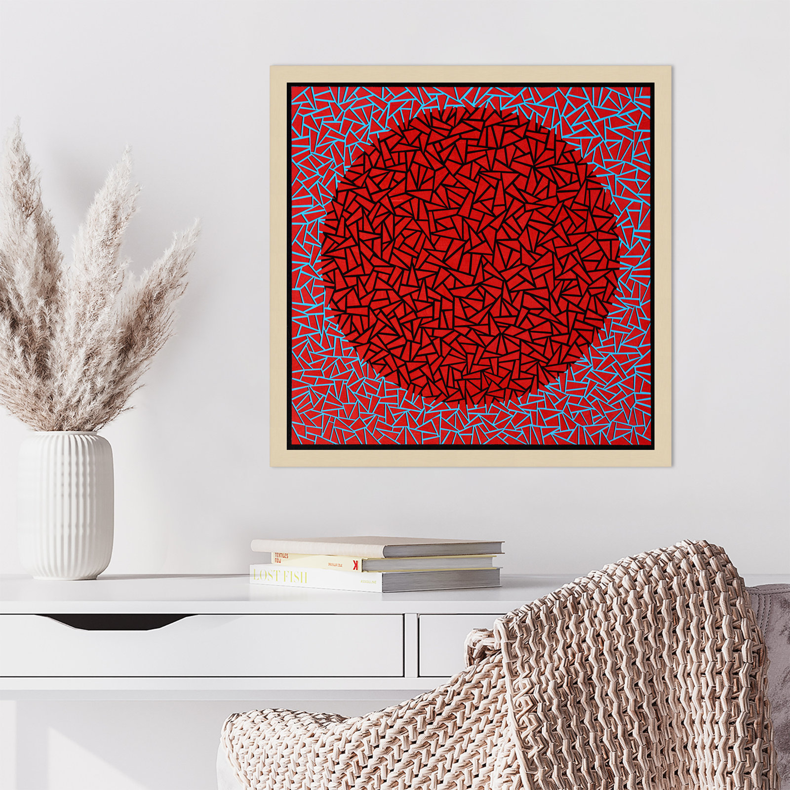 Gods Navel by Alex Dunn, Brown, 21" H x 21" W x 1" D