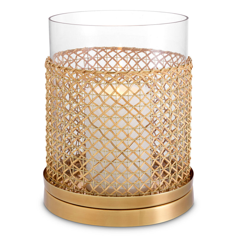 Zimmerman Hurricane Candle Holder, 11.02" H x 9.25" W x 9.25" D