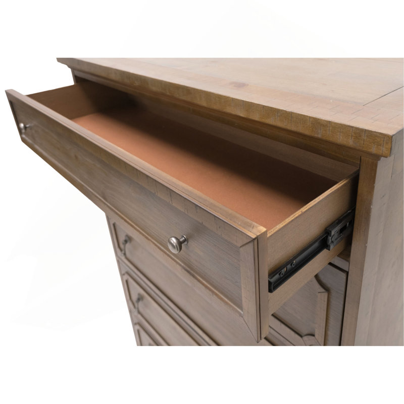 Commode 5 tiroirs Taupe