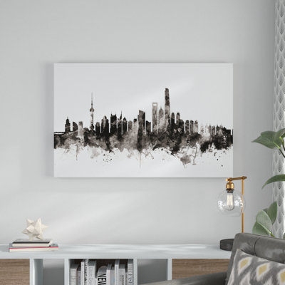 « shanghai china horizon iii », impression sur toile