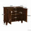 Buffet rétro 33,6 "en bois avec rangement-1707100691