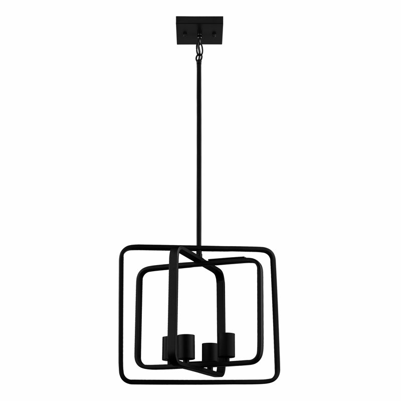 Lustre noir 36 pouces