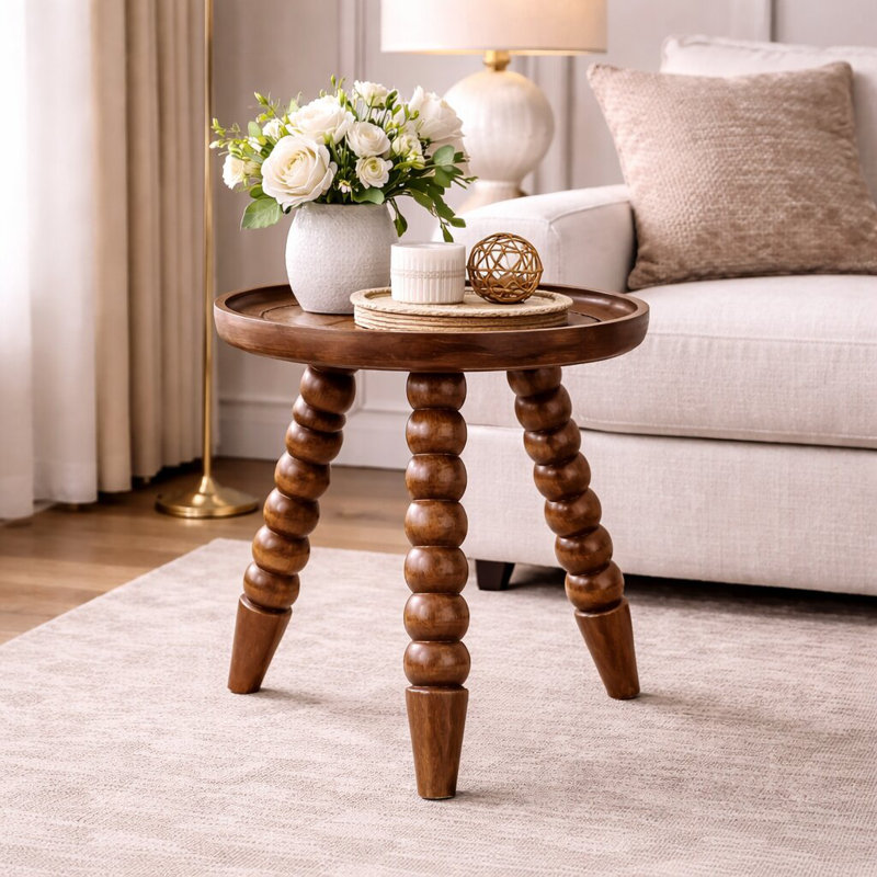 Spindle Tray Side Table