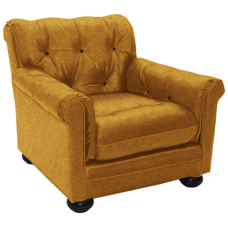 Armchair, Bella Black Performance Velvet, Brushy Bayou
