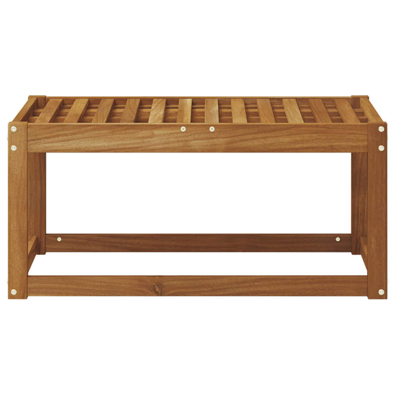 Solid Wood Outdoor Bench, 37cm H x 79cm W x 43cm D