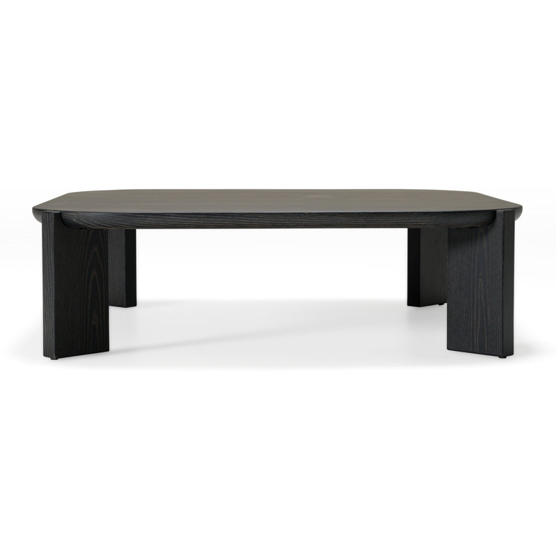 Noah - Table basse carrée moderne brun foncé