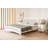 Double Bedstead, White Lacquer Painted MDF, 47.2 x 38.6 x 78.7 inches | Modern Solid Color Design, Sturdy Construction for Ultimate Comfort | Ideal for Stylish Bedrooms, Easy Assembly & Durable Finish-1323699428
