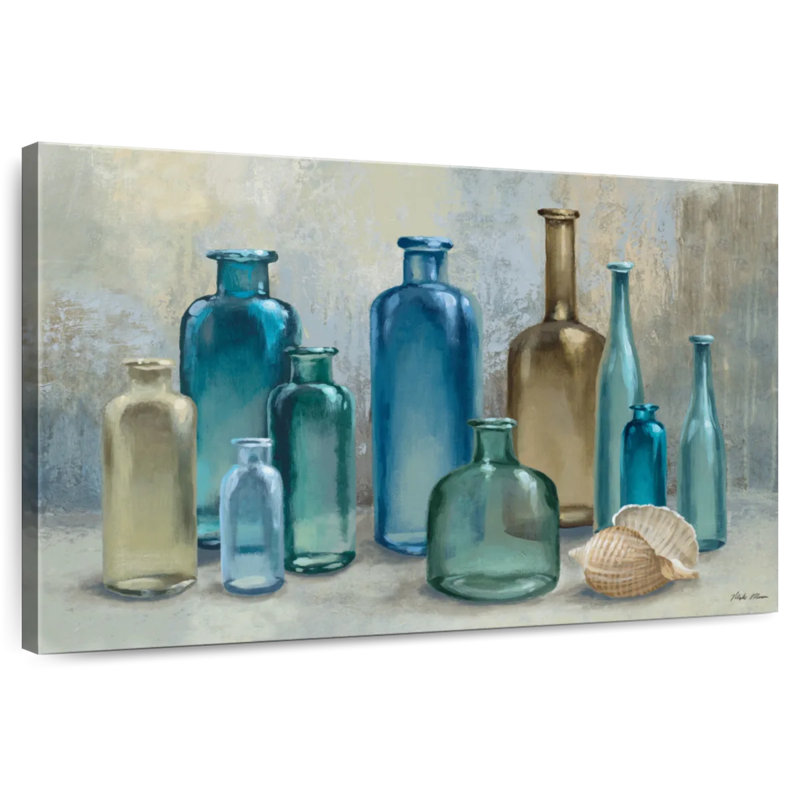 Senne Glass Bottles, 34" H x 51" W