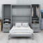 Lit escamotable Murphy avec placard, tiroirs et tablettes-2038511172-2038511173