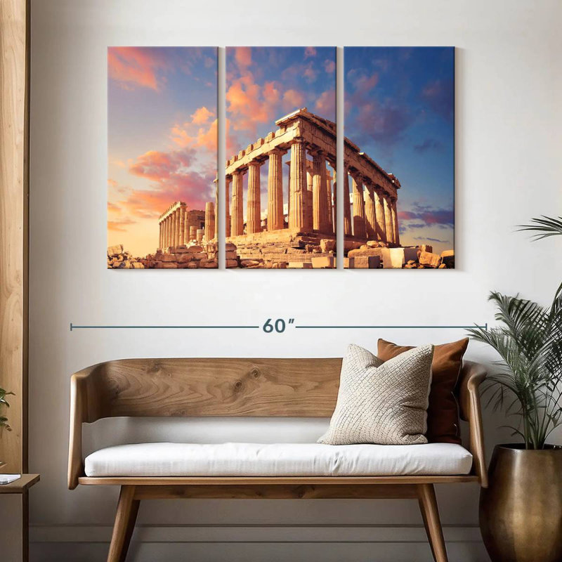 Aime Ancient Athens Acropolis, 32" H x 50" W