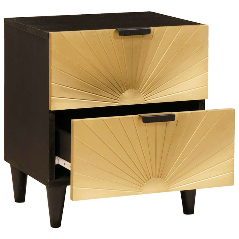 40cm W Solid Wood Bedside Table
