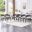 Ensemble de 2 chaises de salle à manger en velours avec pieds noirs, chaises d'appoint rembourrées modernes pour la salle à manger et la cuisine-698952986