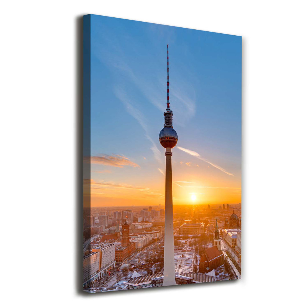 Fernsehturm - Kunstdrucke aus gerollter Leinwand