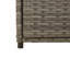 Garden Storage Cabinet 55X55x111 Cm Poly Rattan-1921411573