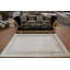 Tapis luxueux texturé beige doux au design moderne