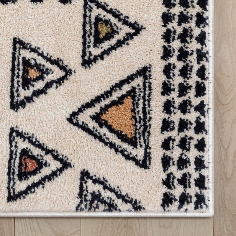 Tapis bohème rétro Marolda Huron, Tapis de couloir 2 pi 7 po x 9 pi 10 po