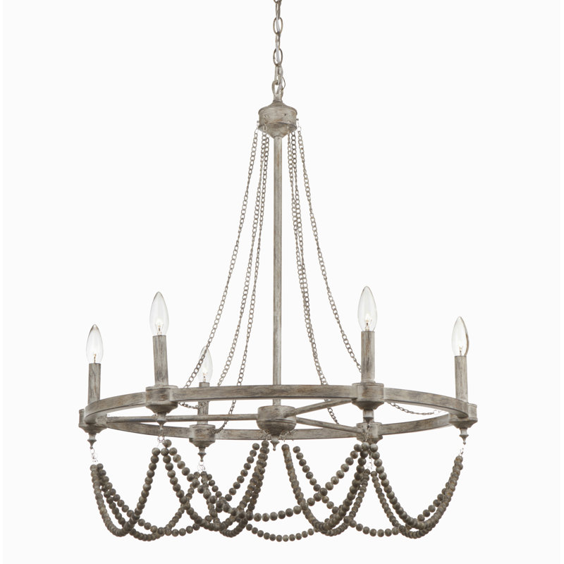 Kadon Dimmable Wagon Wheel Chandelier