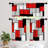 52'' W Rod Pocket Kitchen Curtain Valance and Tiers Set-95993220