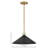 Zoë 1 - Light Lacquered Brass Single Pendant-1643878405