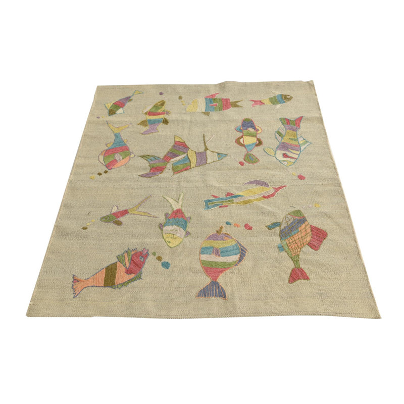 4 Ft Rectangle Perry Ivory Rug