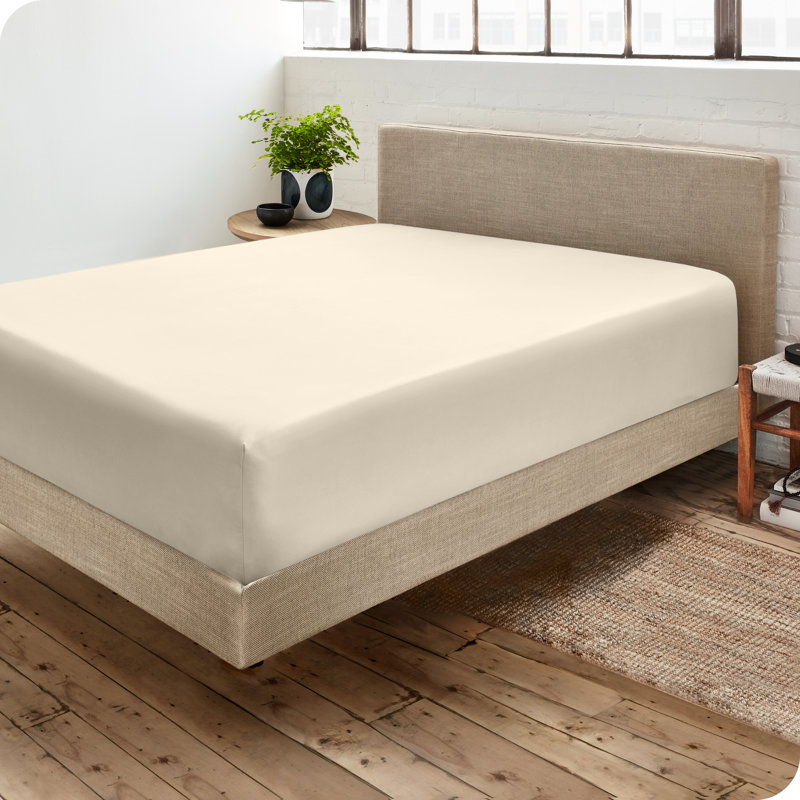 Drap-housse en microfibre, Drap-housse pour lit simple TG, Sable
