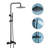 3 Function Tub and Shower Faucet Combo, 9" Rain Shower Head with Hand Held Sprayer and 180°Swivel Tub Filler with Rough-in Valve-92697788