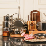 Mauviel M'COOK 5-Ply 12-Piece Cookware Set With Cast Stainless Steel Handles