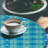 Gracie Oaks Sea Shells Fitted Round Tablecloth Diameter Mint Green Blue White-1046286144