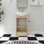 Ensemble de meuble-lavabo simple 18 po avec plateau en céramique Lenay