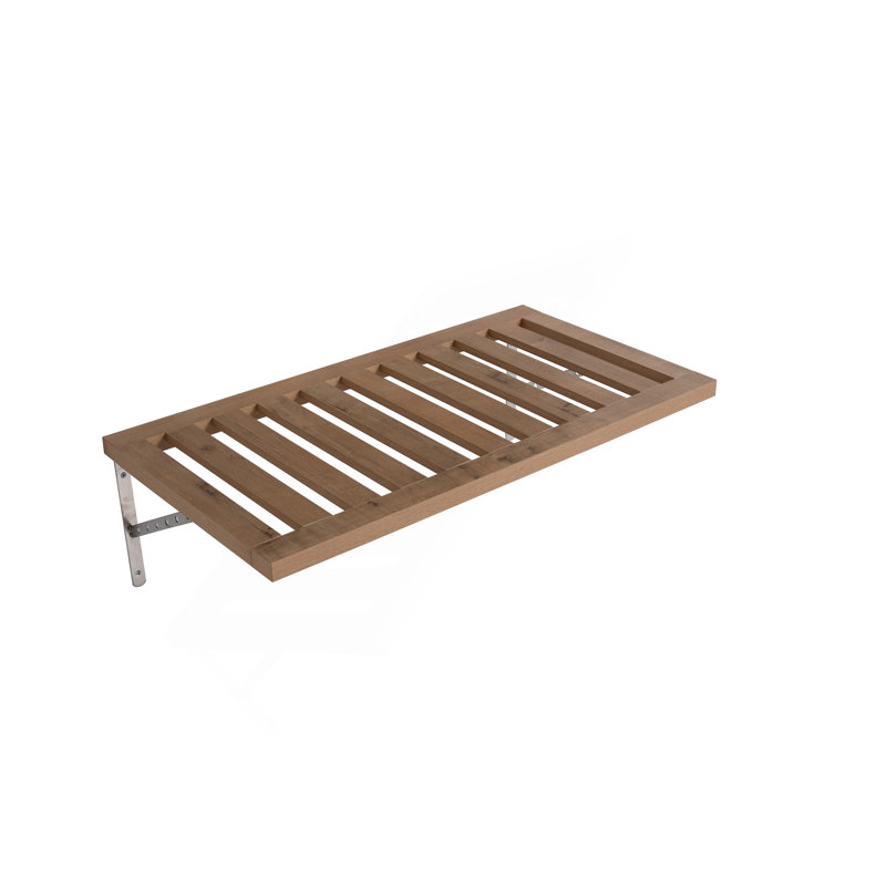 Tablettes de rangement murales modernes pour salle de bain avec 2 supports de fixation