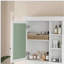 Armoire à pharmacie de salle de bain avec miroir, armoire à miroir murale avec rangement, armoire de rangement blanche pour salle de bain