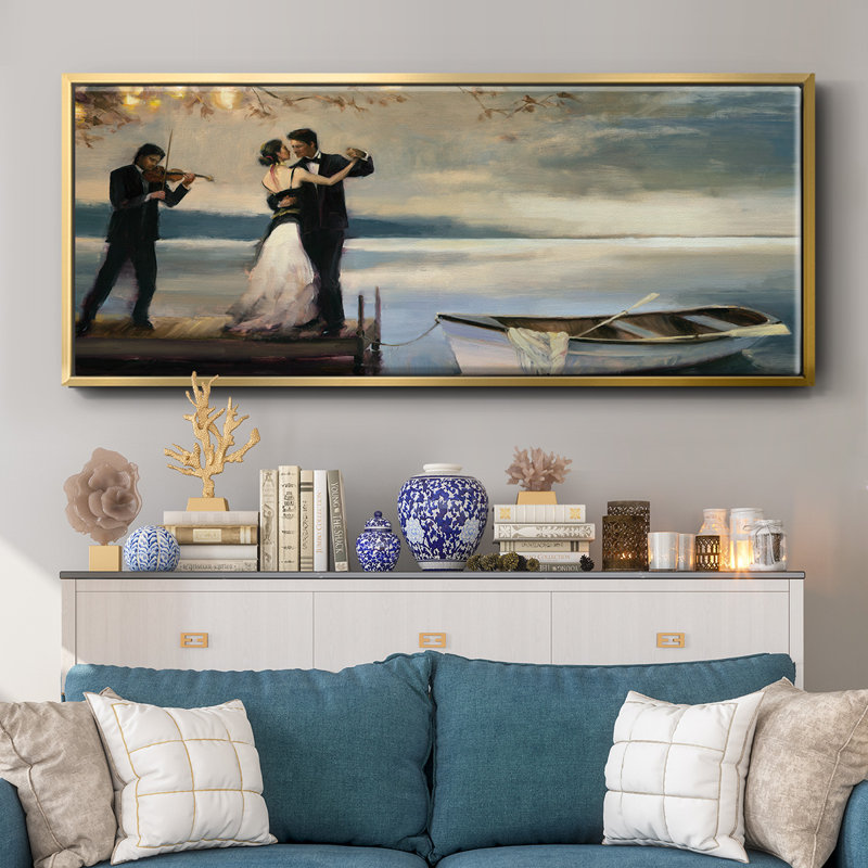 Twilight Romance- Framed Canvas, 20" H x 50" W