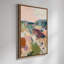 Art abstrait et coloré, paysage abstrait, champs pastel expressionnistes, impression encadrée-628457787-628457790