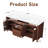 72" Marble Top Double Sink Bathroom Vanity with 5 Drawers & 2 Door Cabinets-1308218985-1308218987