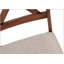 Ensemble de chaises de salle à manger rembourrées transitionnelles avec structure en bois de noyer pour le confort de la cuisine et de la salle à manger