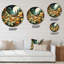 Horloge murale sarcelle verte Cactus vert-93396469