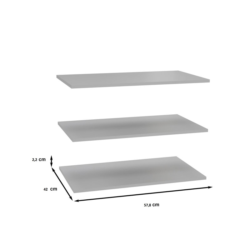 Safak Shelving, 2.2 cm H x 57.8 cm W x 42 cm D