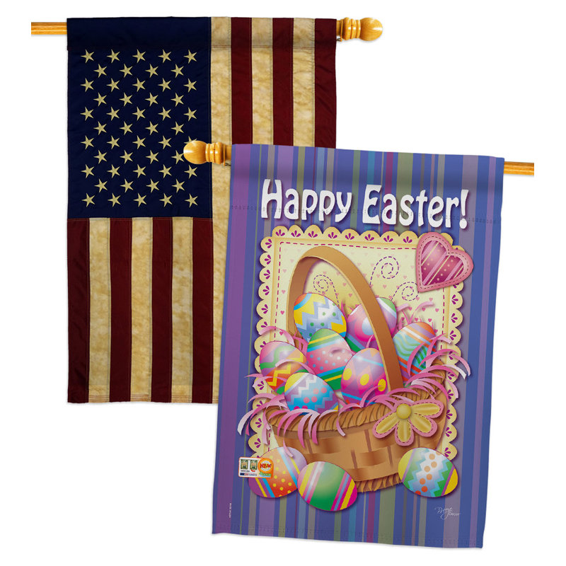 Drapeau de Pâques 40 po x 28 po