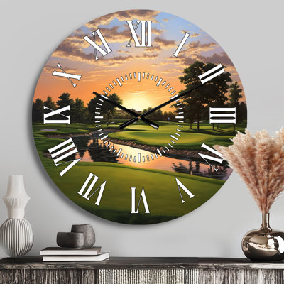 Horloge murale Golf Dawn On The Put II
