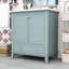 Ensemble de meuble-lavabo simple autoportant avec lavabo en céramique Kidd Modern-401515637