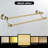 Towel Bar, Adjustable Double Towel Holder, Silver Crystal Bathroom Towel Racks Wall Mounted-122471673